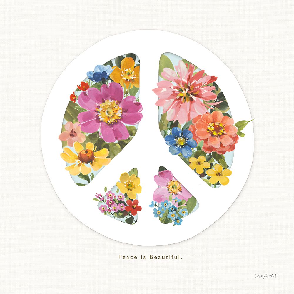 Peace And Love III art print by Lisa Audit for $57.95 CAD