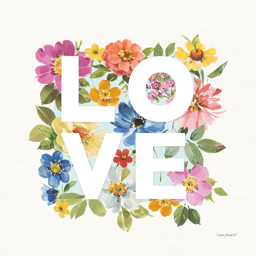 Peace And Love V art print by Lisa Audit for $57.95 CAD