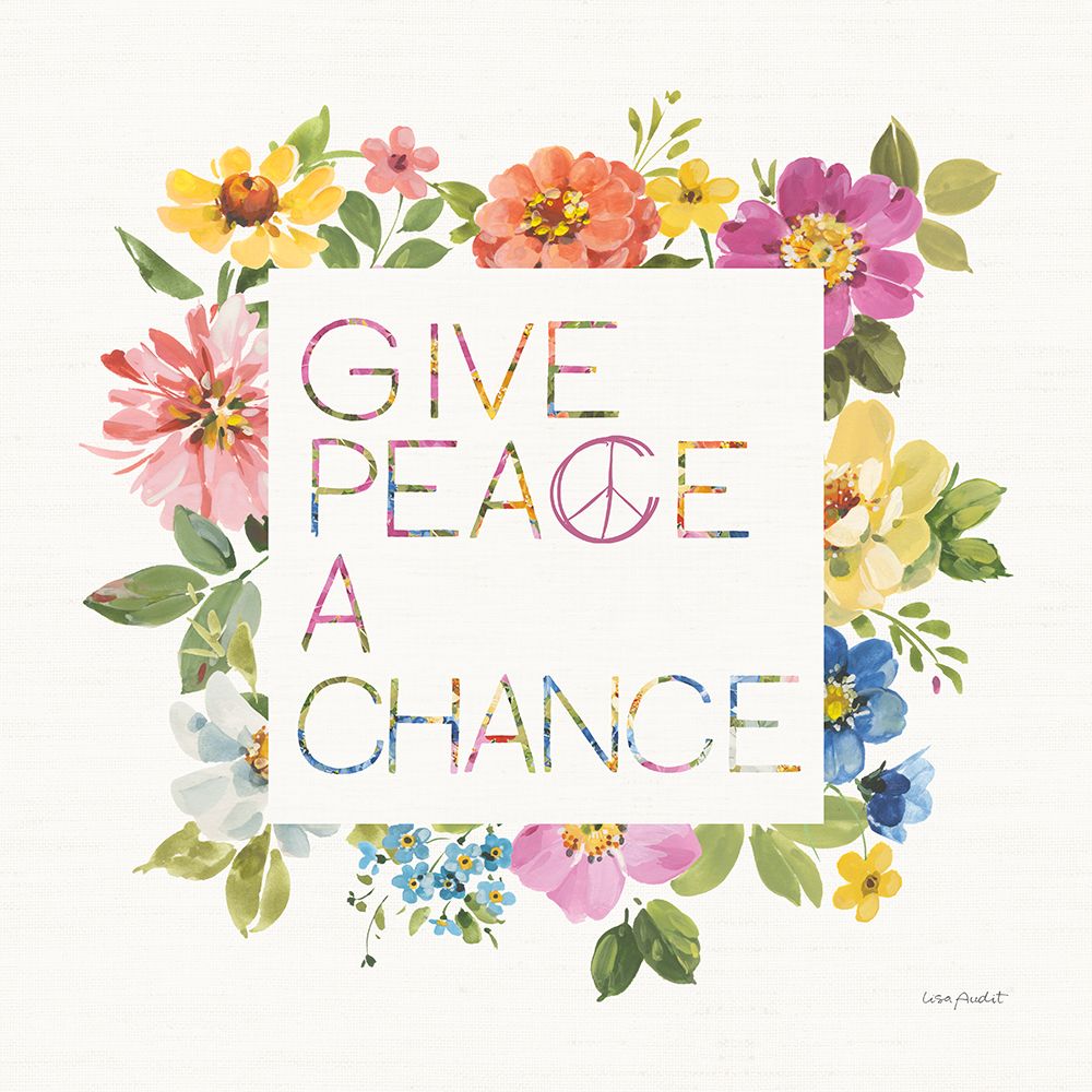 Peace And Love VII art print by Lisa Audit for $57.95 CAD