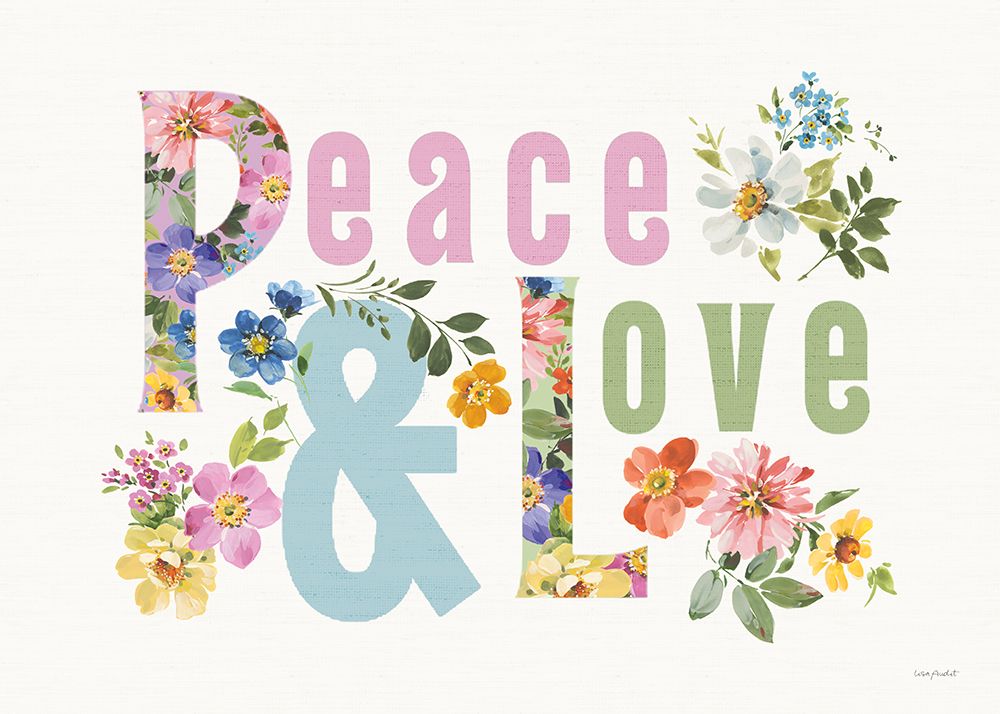 Peace And Love IX art print by Lisa Audit for $57.95 CAD