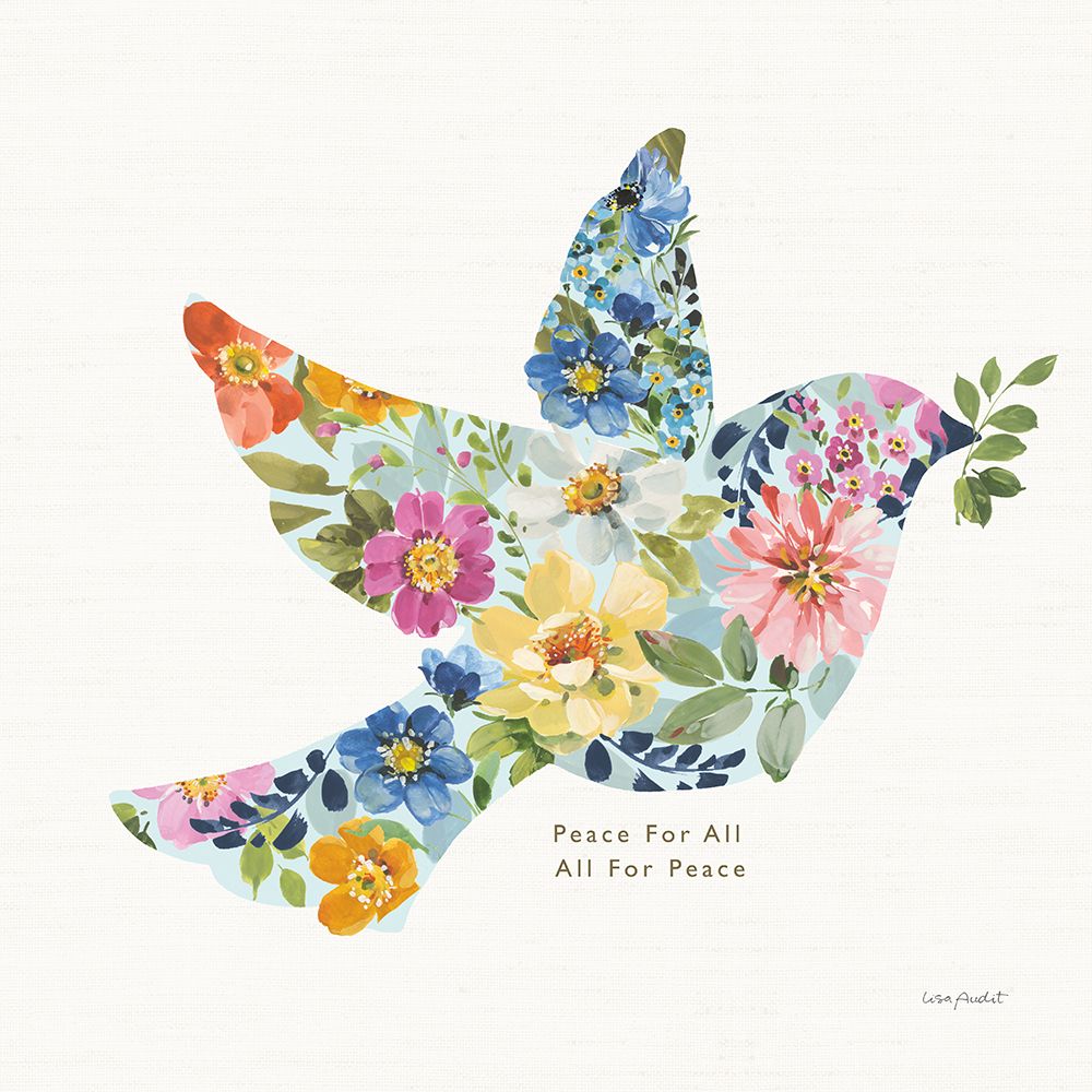 Peace And Love X art print by Lisa Audit for $57.95 CAD