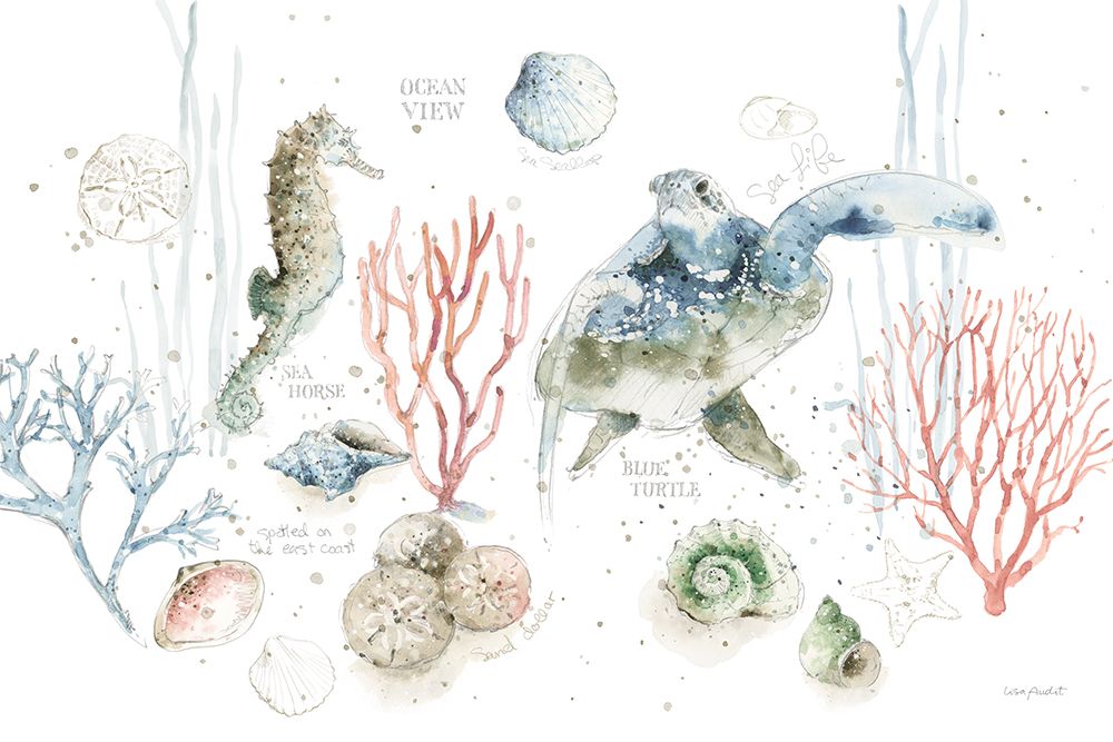 Sea Echoes I art print by Lisa Audit for $57.95 CAD
