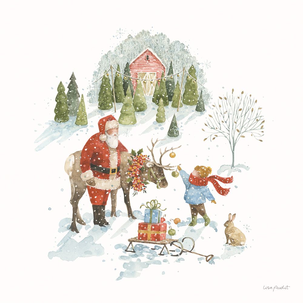 Santas Tree Farm III art print by Lisa Audit for $57.95 CAD