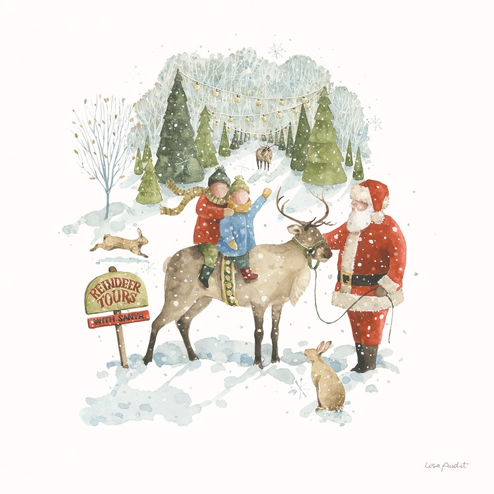 Santas Tree Farm IV art print by Lisa Audit for $57.95 CAD