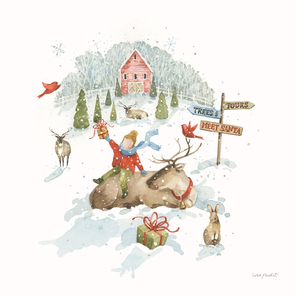 Santas Tree Farm V art print by Lisa Audit for $57.95 CAD