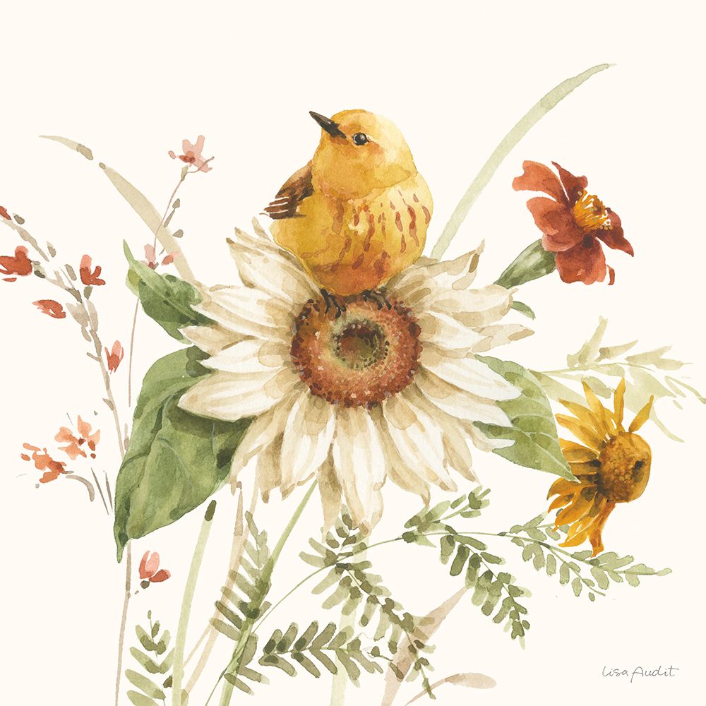 Sunflower Whispers V art print by Lisa Audit for $57.95 CAD