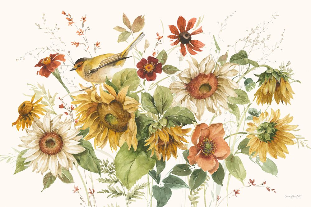 Sunflower Whispers VII art print by Lisa Audit for $57.95 CAD