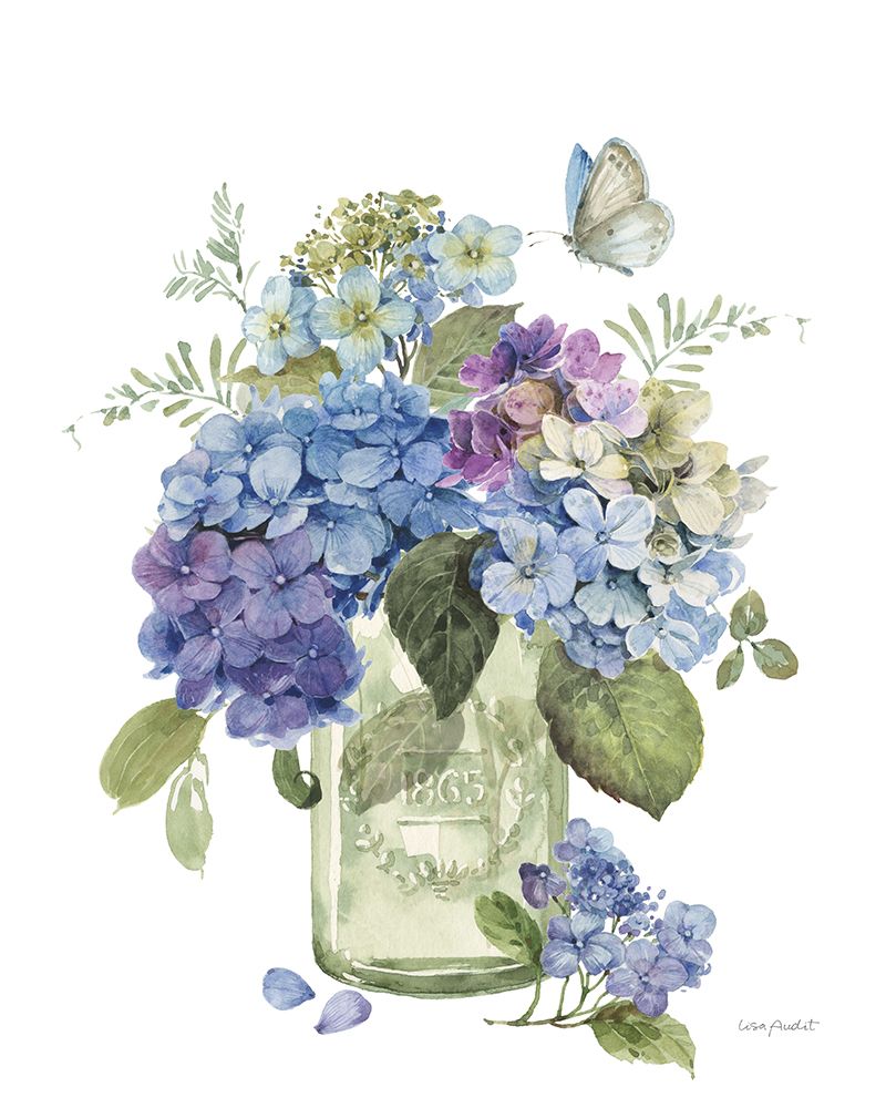 Whispers of Blue XXIV art print by Lisa Audit for $57.95 CAD