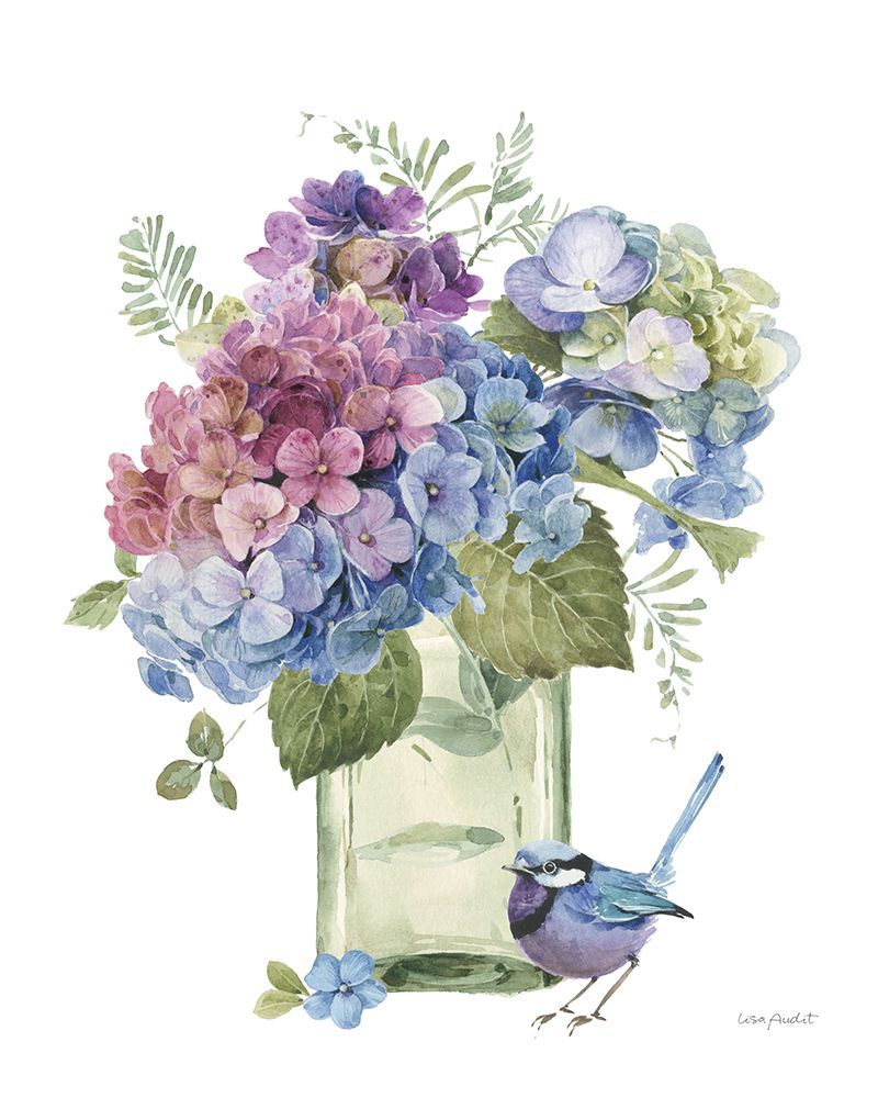 Whispers of Blue XXV art print by Lisa Audit for $57.95 CAD