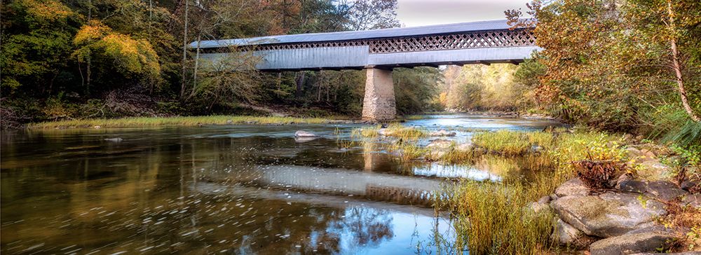 Covered Bridge Panorama art print by Danny Head for $57.95 CAD