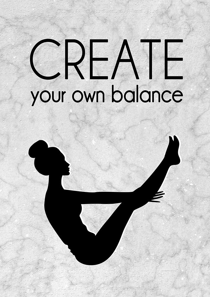 Yoga Balance Inspiration art print by Aesthete for $57.95 CAD