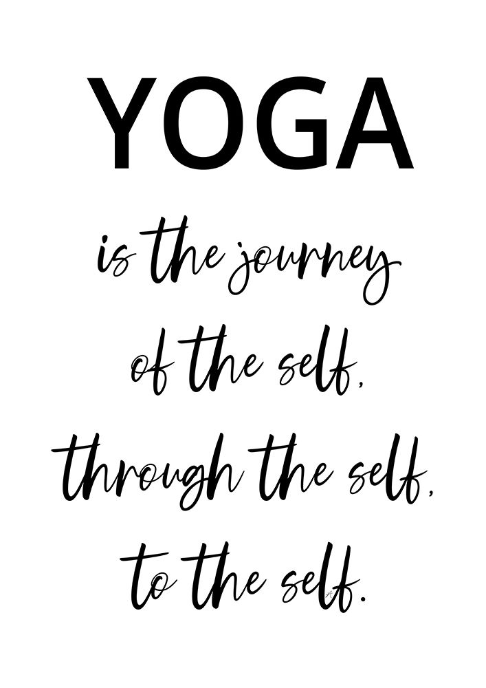 Yoga Quote art print by Aesthete for $57.95 CAD