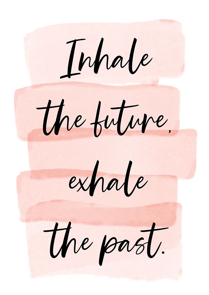 Pink Inhale Quote art print by Aesthete for $57.95 CAD