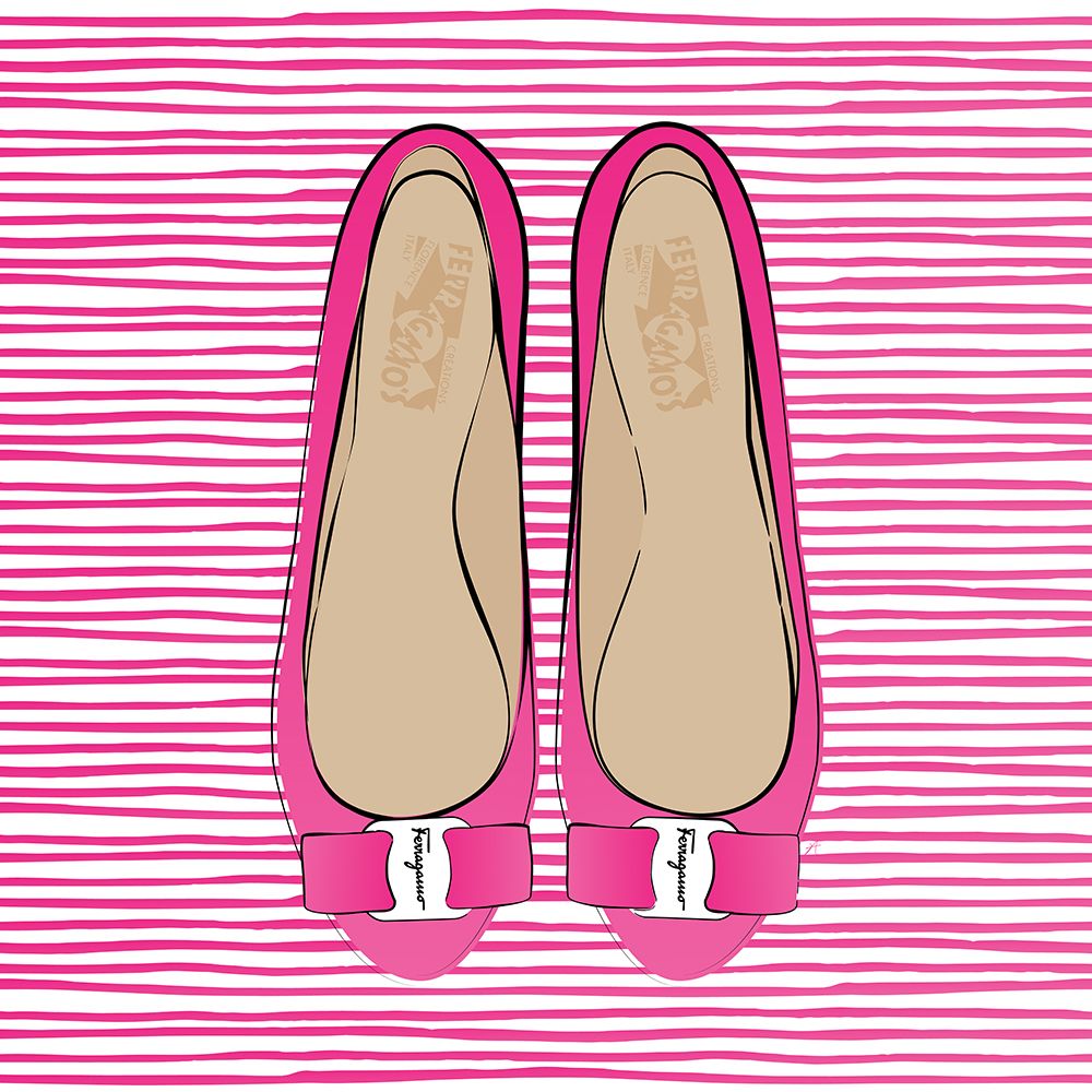 Pink Ferragamo Shoes art print by Aesthete for $57.95 CAD