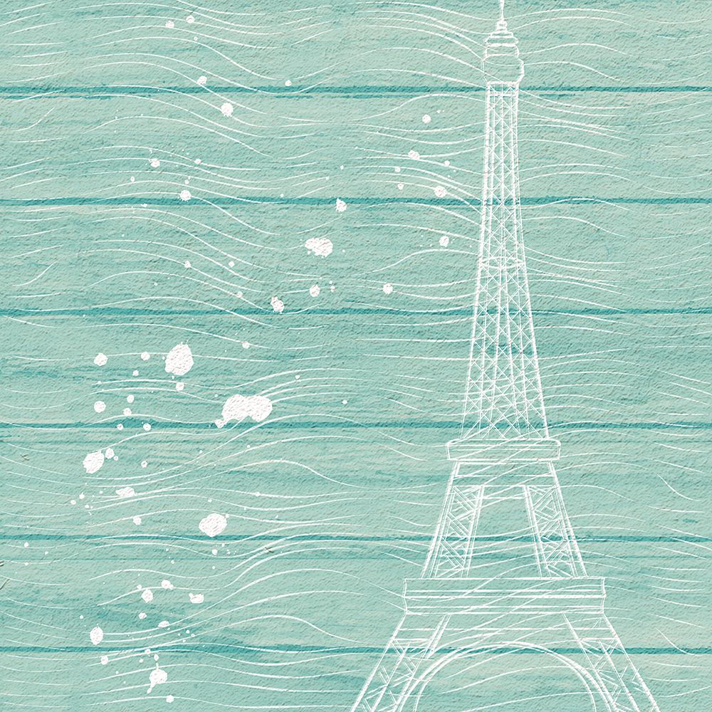 Cyan Paris art print by Aesthete for $57.95 CAD