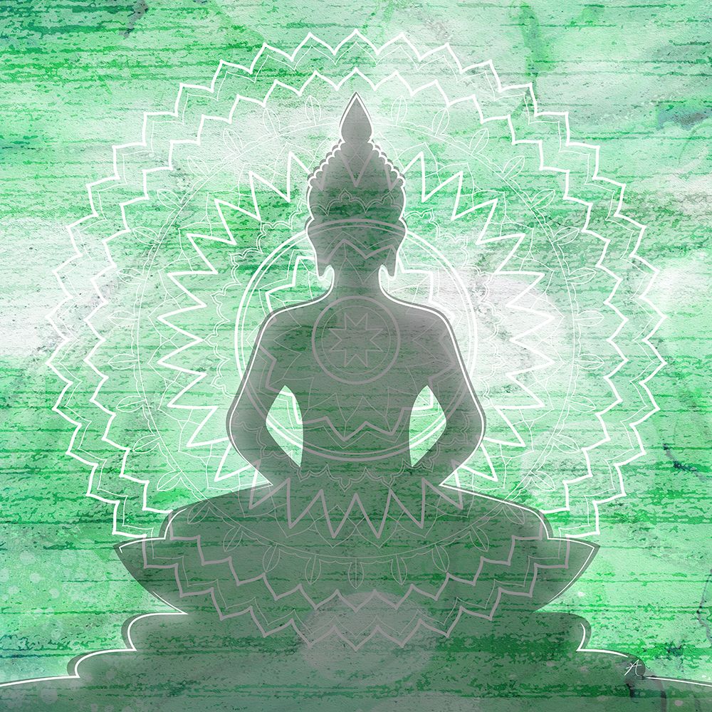 Green Budha art print by Aesthete for $57.95 CAD