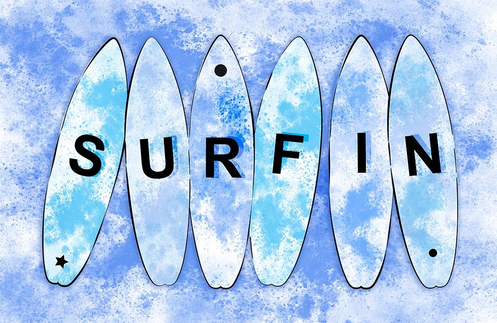 Surfin Blue art print by Aesthete for $57.95 CAD