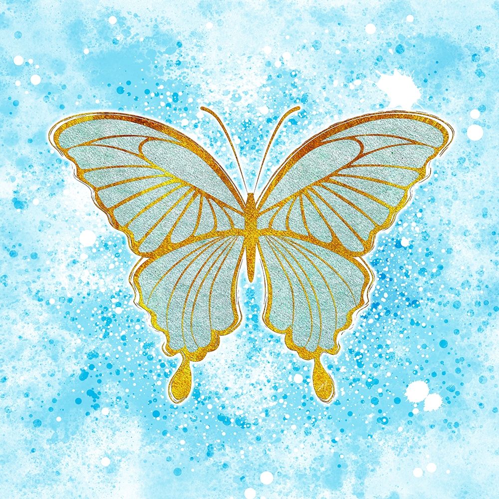 Butterfly Blue art print by Aesthete for $57.95 CAD
