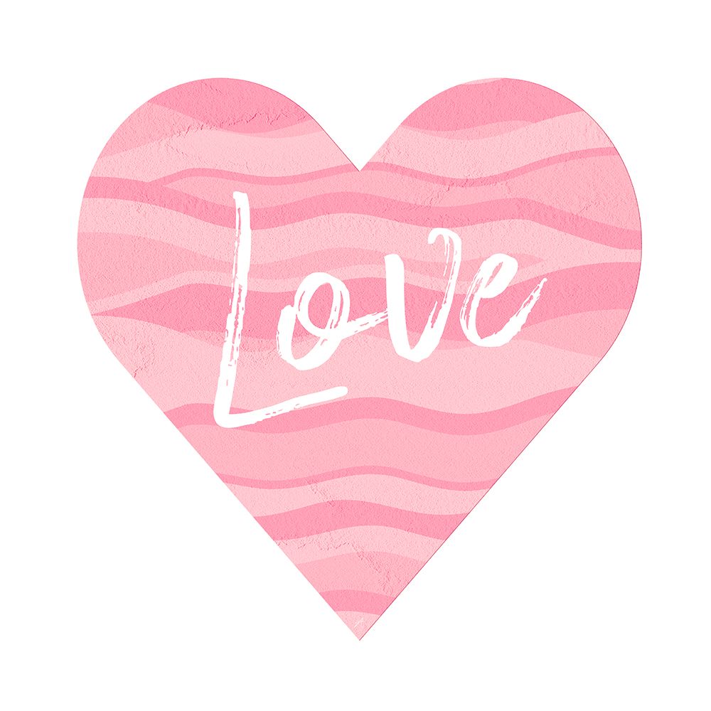 Wave Heart Love art print by Aesthete for $57.95 CAD