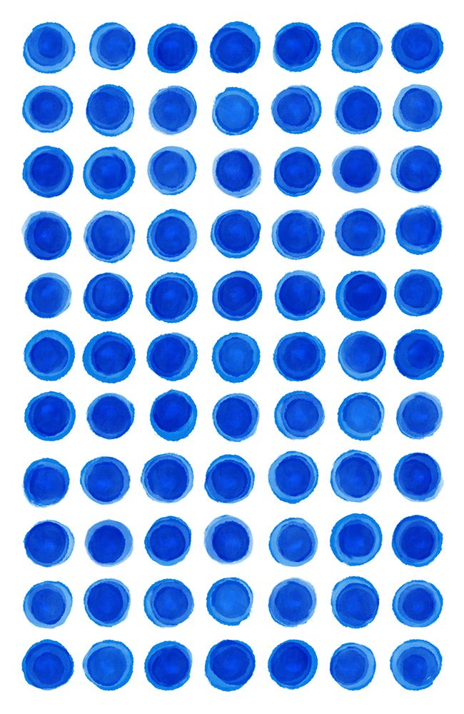 Blue Water Dots art print by Aesthete for $57.95 CAD