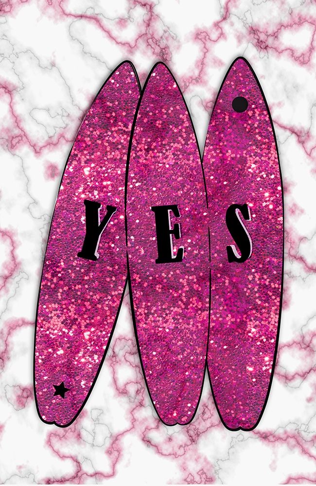 Yes Surf Pink art print by Aesthete for $57.95 CAD