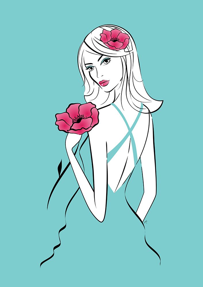 Popply Lady art print by Aesthete for $57.95 CAD