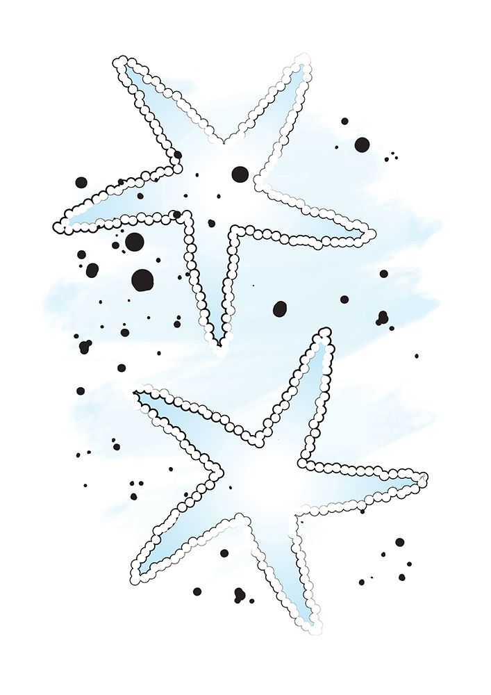 Blue Sea Stars art print by Aesthete for $57.95 CAD