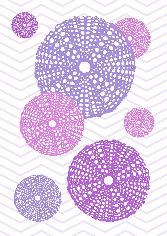 Purple Urchins art print by Aesthete for $57.95 CAD