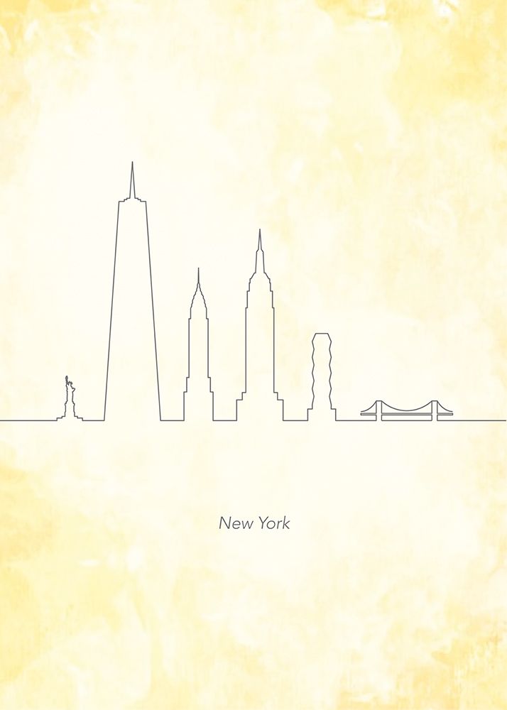 New York Skyline art print by Jasmine Hollie for $57.95 CAD
