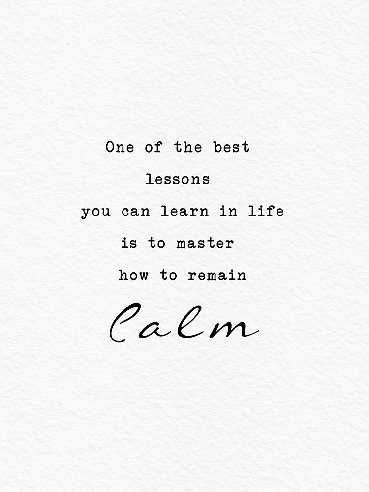 Remain Calm art print by Adebowale for $57.95 CAD