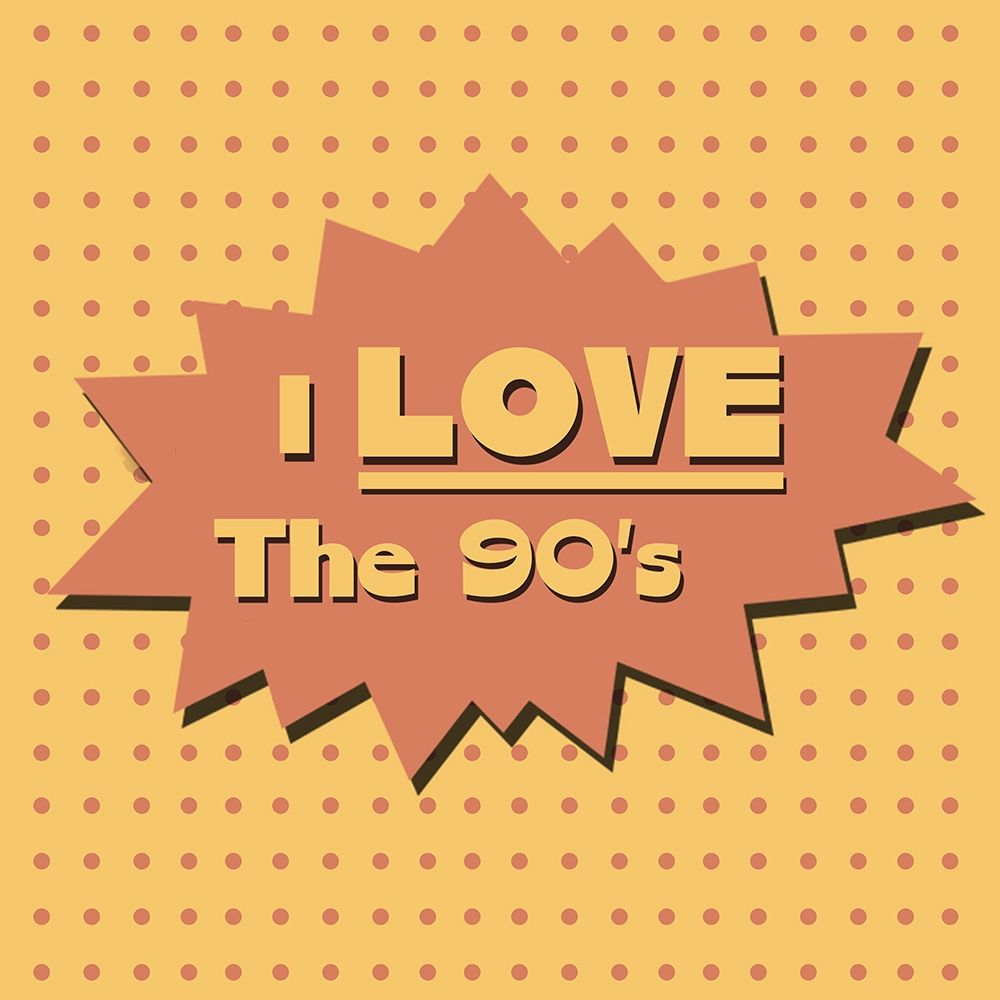 I Love The 90s art print by Adebowale for $57.95 CAD