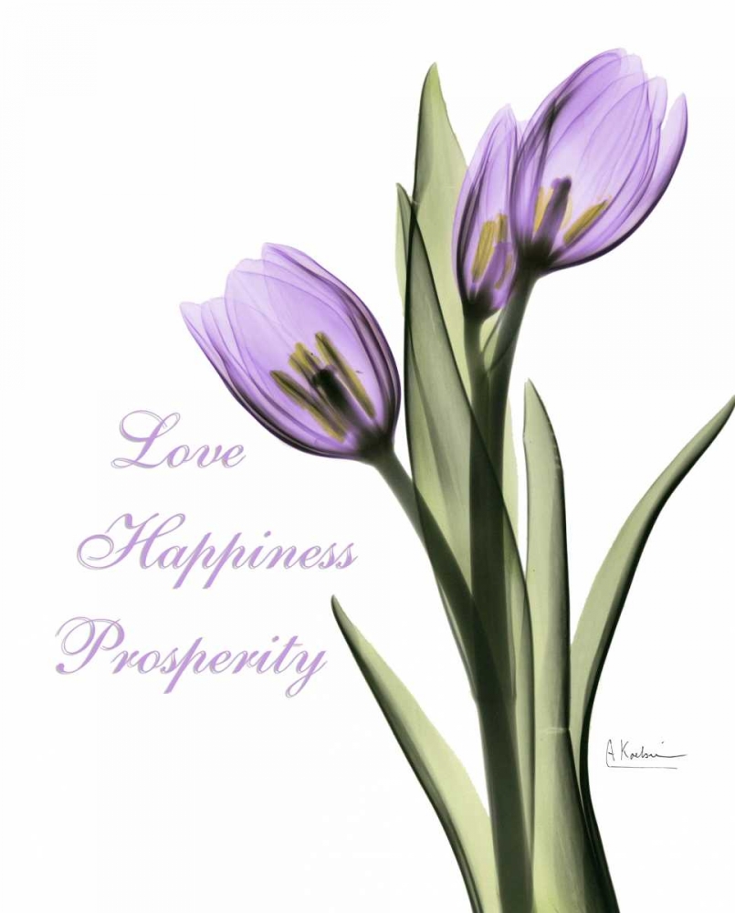 Purple Tulips Love Happiness art print by Albert Koetsier for $57.95 CAD