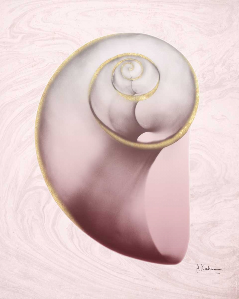 Marble Blush Snail 2 art print by Albert Koetsier for $57.95 CAD