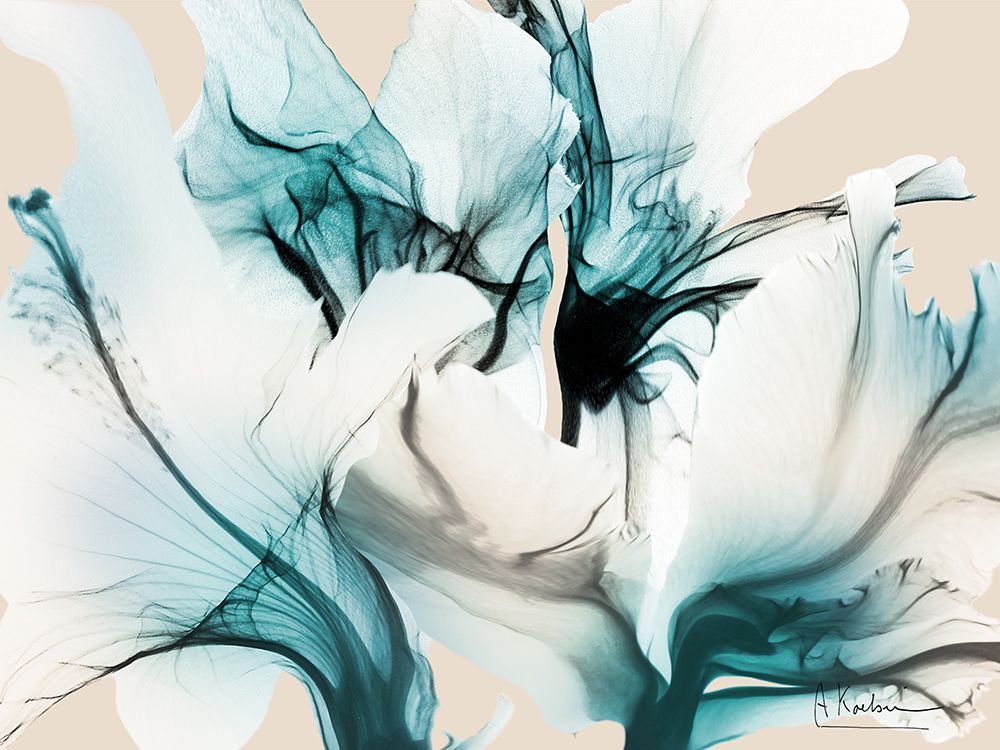 Wonderful Teal Florals 3 art print by Albert Koetsier for $57.95 CAD