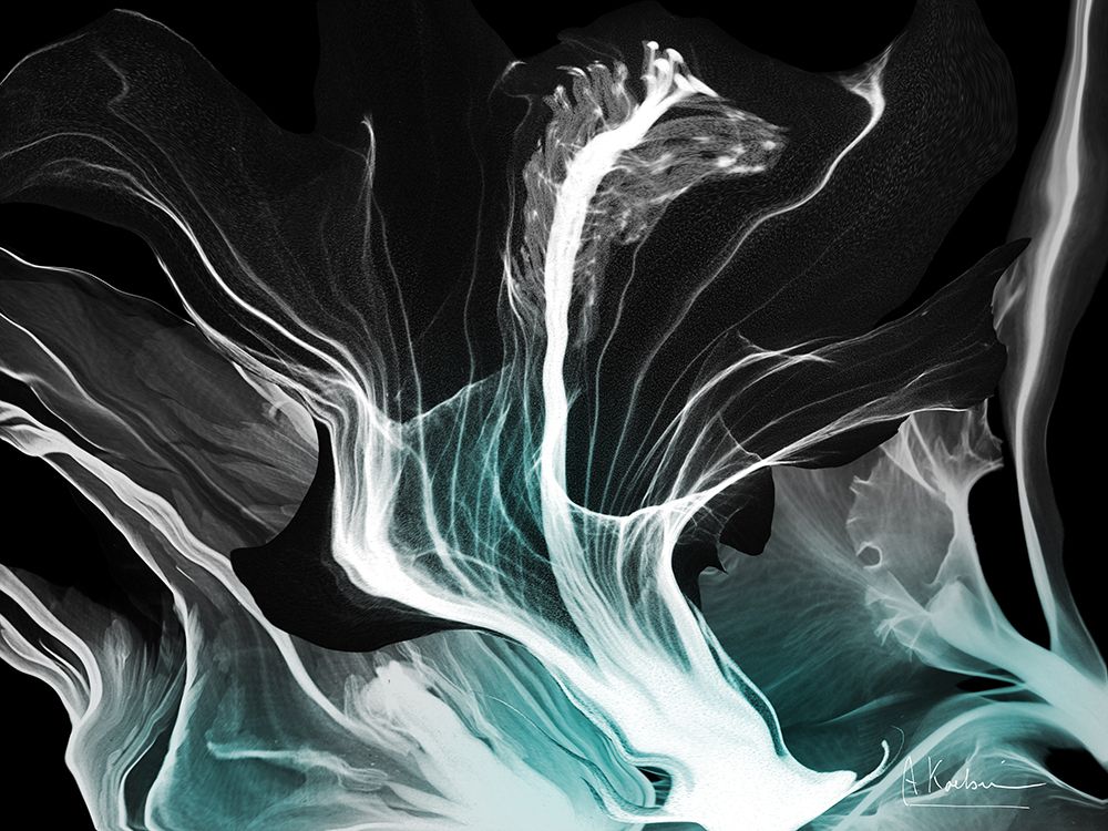 Teal In Darkness 1 art print by Albert Koetsier for $57.95 CAD