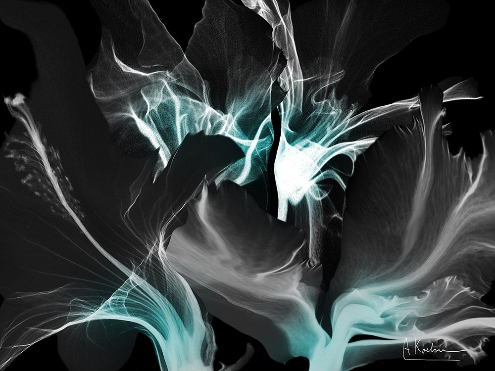 Teal In Darkness 3 art print by Albert Koetsier for $57.95 CAD