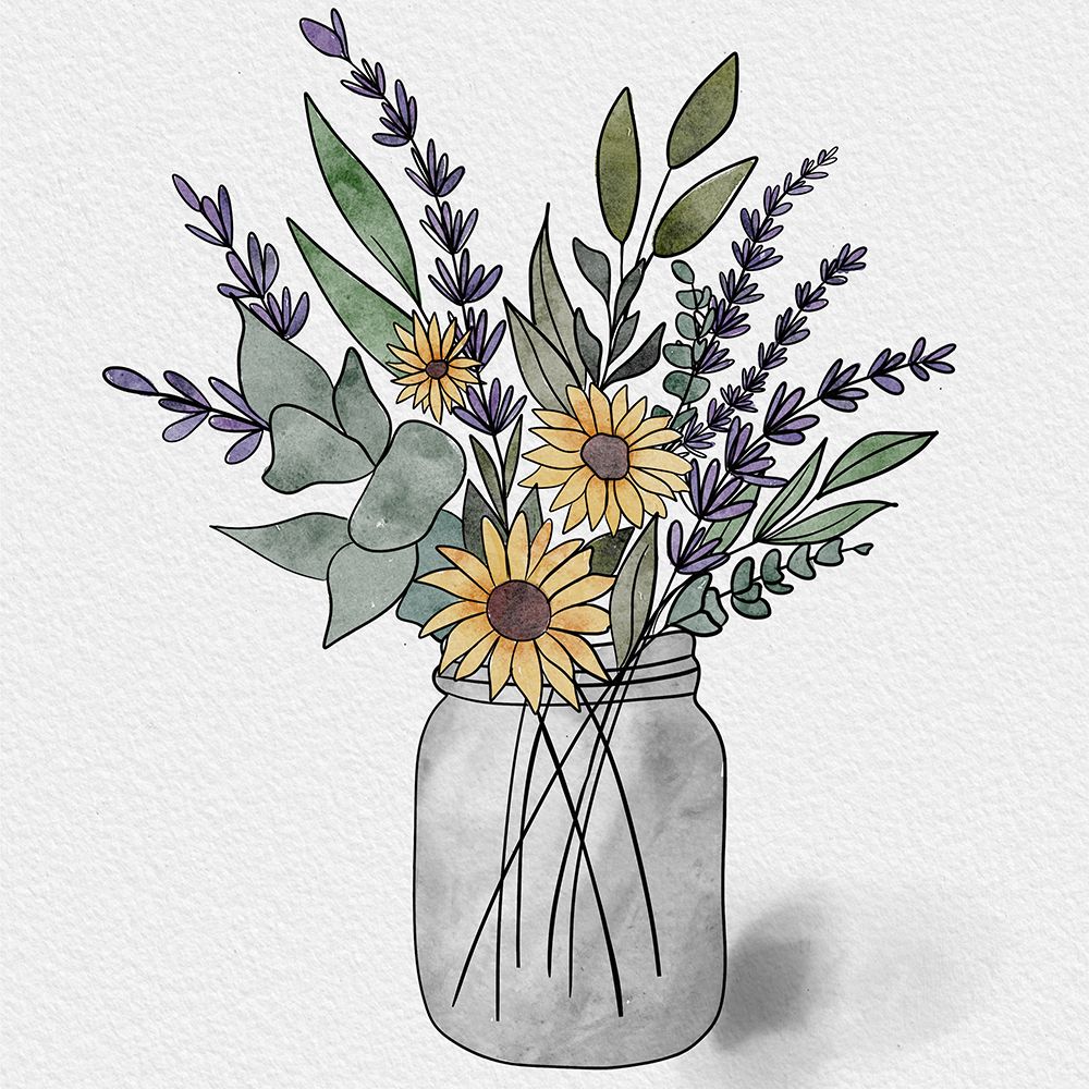 Farmers Market Florals 1 art print by Alisha Kiara Design for $57.95 CAD