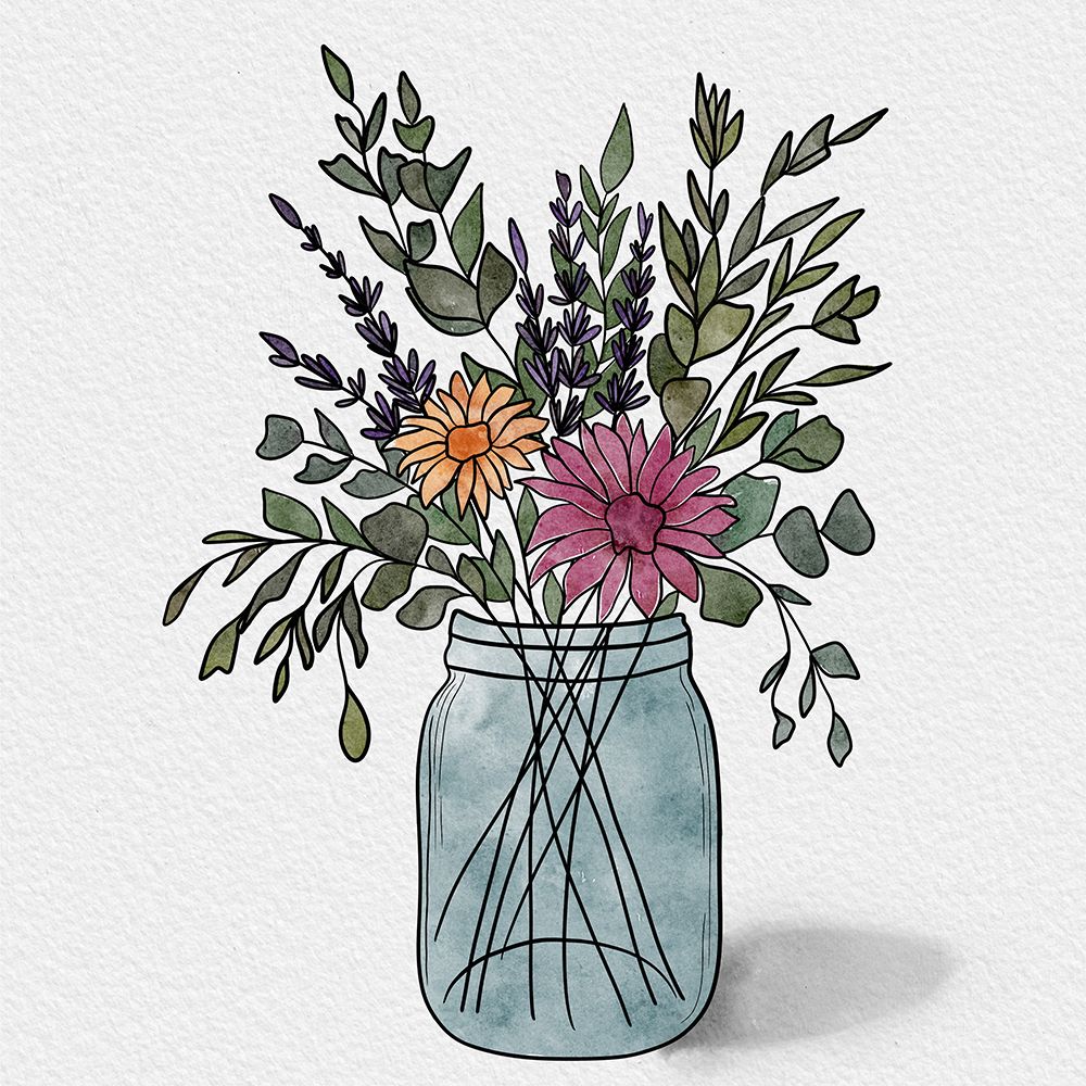 Farmers Market Florals 2 art print by Alisha Kiara Design for $57.95 CAD