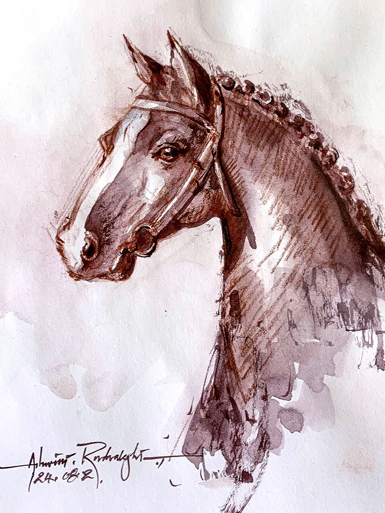Horse 1 art print by Ashwini Rudraksi for $57.95 CAD