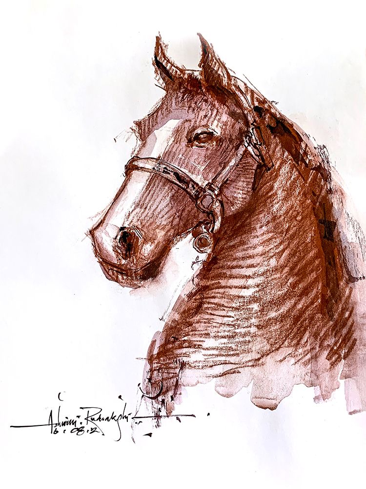 Horse 2 art print by Ashwini Rudraksi for $57.95 CAD