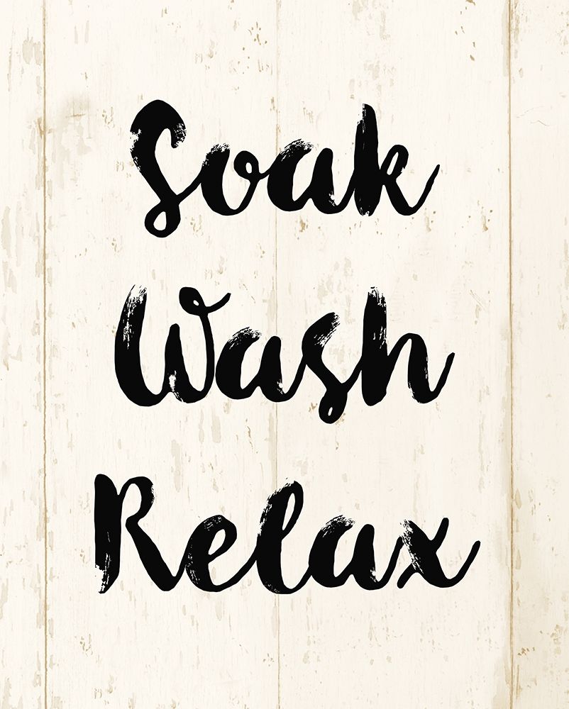 Soak Wash Relax art print by Alicia Vidal for $57.95 CAD
