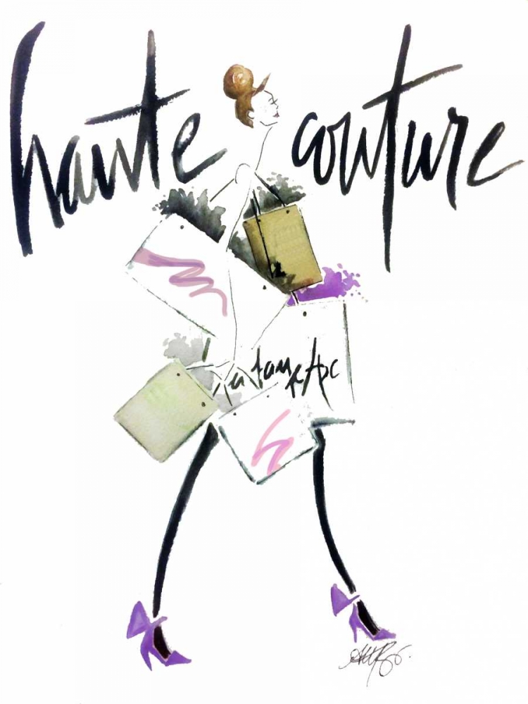 Haute Couture Purple art print by Alicia Zyburt for $57.95 CAD
