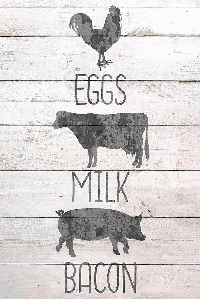 Eggs Milk Bacon art print by Ann Bailey for $57.95 CAD