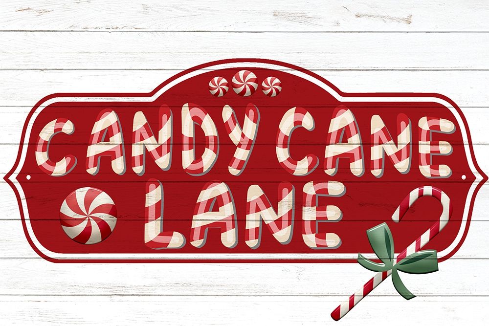 Candy Cane Lane art print by Ann Bailey for $57.95 CAD