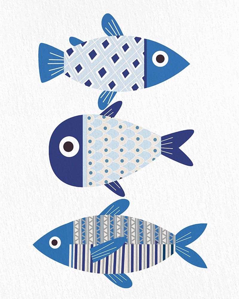 Blue Fish 2 art print by Ann Bailey for $57.95 CAD