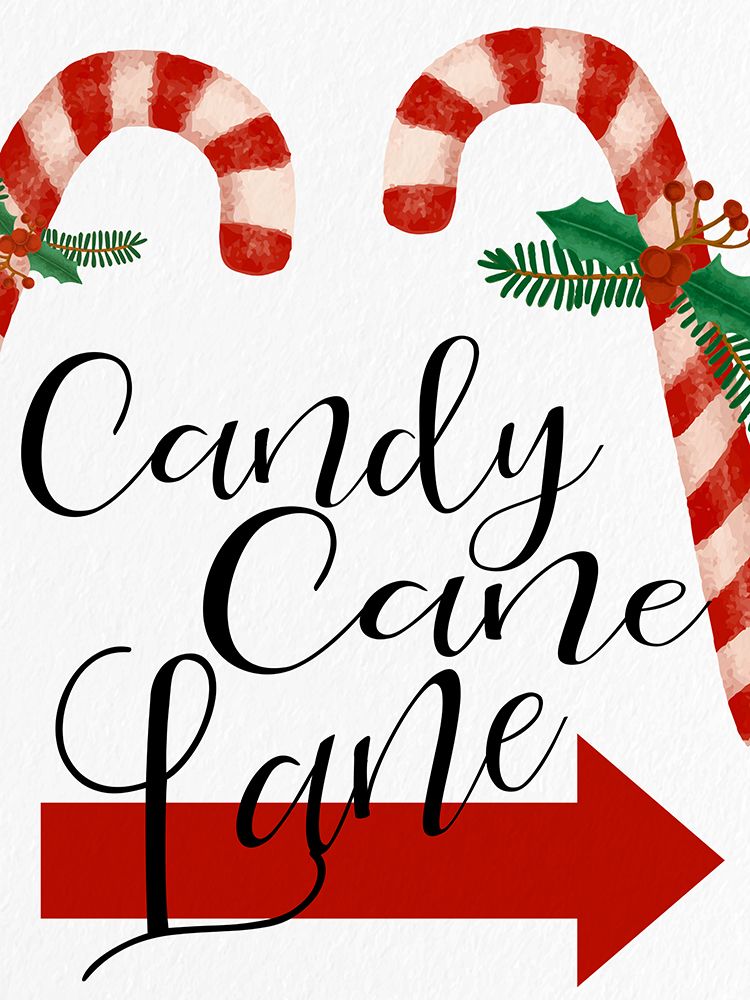 Candy Cane Lane art print by Ann Bailey for $57.95 CAD