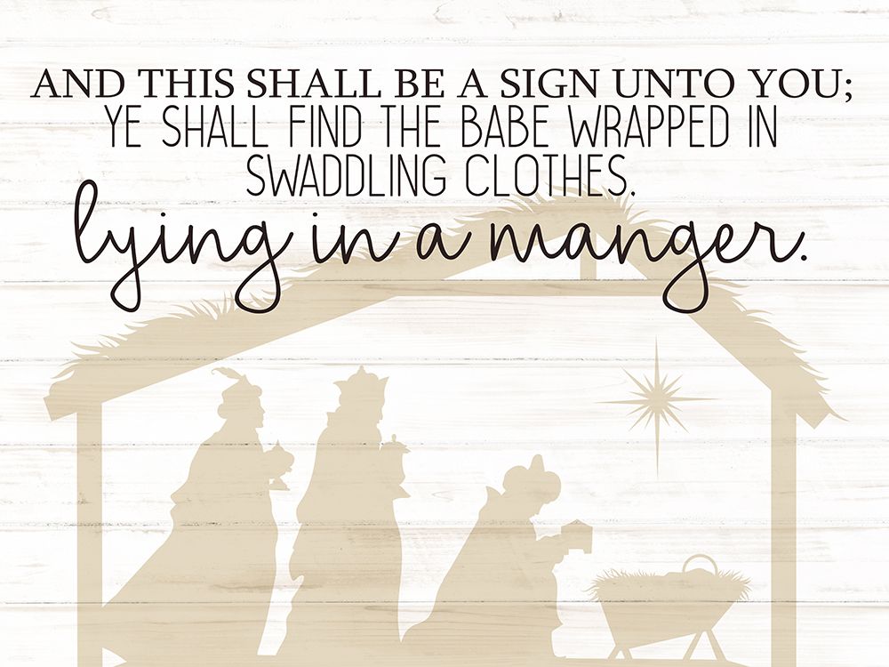 Lying In A Manger art print by Ann Bailey for $57.95 CAD