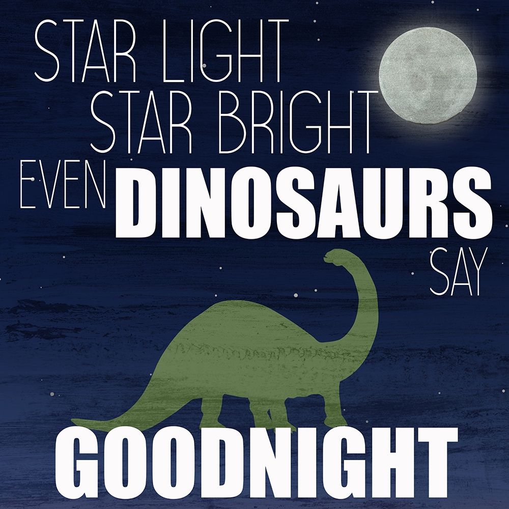 Dinosaurs Say Goodnight art print by Ann Bailey for $57.95 CAD