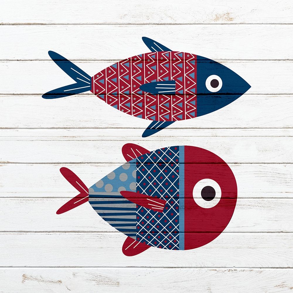 Americana Fish 1 art print by Ann Bailey for $57.95 CAD