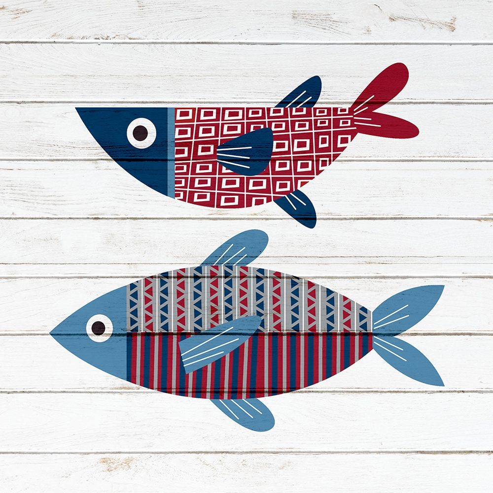 Americana Fish 2 art print by Ann Bailey for $57.95 CAD